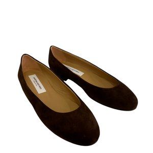 Andrea Carrano Brown Suede Baby Flats NWB